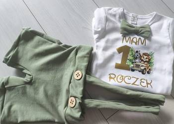 Pistacjowy komplet mam roczek safari