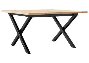 Stolik kawowy z nogami w kształcie litery X 60x60x40 cm WM-3282682