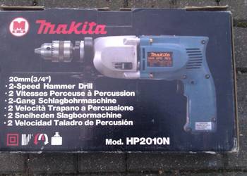 Nowa wiertarka udarowa Makita HP2010N (model 20 mm / 3/4"). 750W