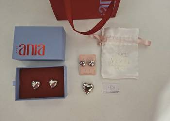 Ania Kruk i Vezzi kolczyki serduszka i zawieszka