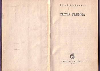 (8099) ZŁOTA TRUMNA – JÓZEF GRABOWSKI