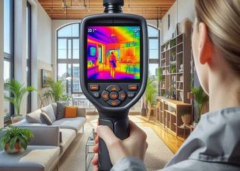 Badanie, pomiary termiczne, okien, mieszkania , domu, budynku, Wrocław