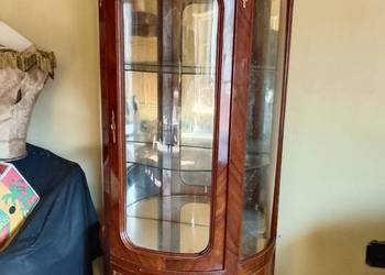 Witryna stylizowana okucia brąz