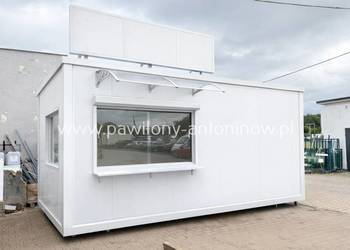 NOWY KONTENER GASTRONOMICZNY PAWILON HANDLOWY LODY GOFRY KEBAB BURGER KAWA