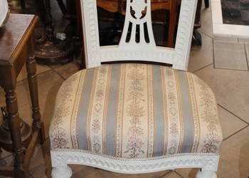 Białe krzesło w stylu Gustawiańskim nr 694