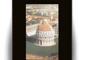 Piza plakat A4, włoska architektura plakat 21x30, zabytki plakat do domu
