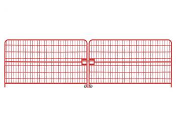 Brama dwuskrzydłowa ażurowa 7x2m malowana z ryglem i kółkami Ogrodzenie