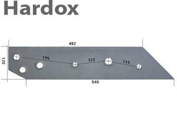 Płoza długa HARDOX 80603/L części do pługa OVERUM