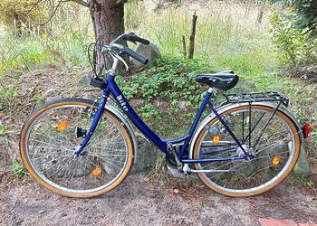 Rower Miejski Damski Bikes Damka 7 biegów Nexus Niska Rama Łabędź 28