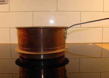 Skultuna stary miedziany rondel