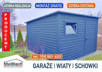 Mały | GARAŻ BLASZANY |Domek Ogrodowy| SCHOWEK | Altana– Maj-Blach