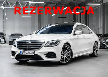 Mercedes S 400 Dociągi. Head Up. Burmester. Wentylowane fotele i kanapa ty…
