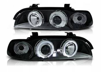 LAMPY PRZEDNIE REFLEKTORY BLACK RINGI LED do BMW E39 95-03 MGZ