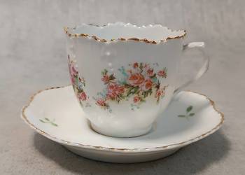 Kolekcjonerska Filiżanka Różyczki Duet Biała cieniutka Silesia? Kolekcjonerska Filiżanka Różyczki Duet Biała cieniutka Silesia?