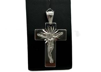 Nowa Srebrna Rodowana Zawieszka pr 925 4,43g Krzyż Krzyżyk