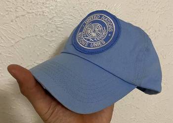 UN Cap. Czapka żołnierza ONZ. Oryginał. Nowa