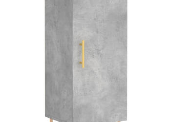 Szafka szarość betonu 345x34x90 cm materiał drewnopochodny WM-828528