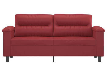 2-osobowa sofa winna czerwień 140 cm sztuczna skóra WM-359586