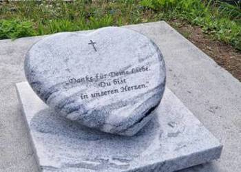 Nagrobek jasne serce serce,whiscount white nr.2251 ŚWIDNICA