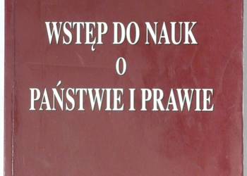 WSTĘP DO NAUK O PAŃSTWIE I PRAWIE - KUSTRA EWA