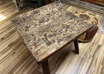 Handmade drewniany orientalny stolik kawowy mały stół