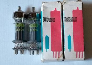 Lampy elektronowe EL500 produkcji RFT