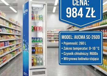 Lodówka ekspozycyjna AUCMA SC-260D