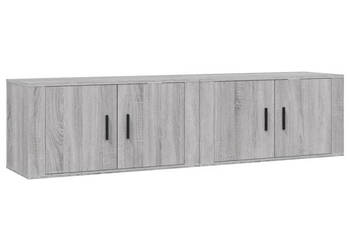 Wiszące szafki TV 2 szt. szary dąb sonoma 80x345x40 cm WM-3188356