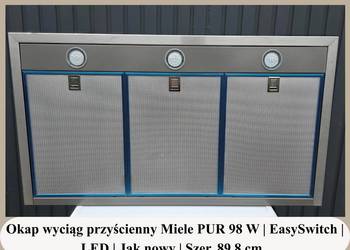 Okap wyciąg przyścienny Miele PUR 98 W  | LED | Jak nowy | Szer.89,8cm
