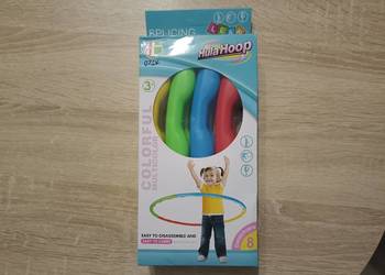 Hula-hop z wypustkami kolorowe – 60 cm, składane z 8 części