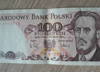 100 złotych  1.XII.1988 seria TH