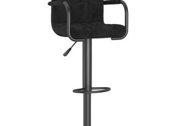 Hoker czarny obity aksamitem WM-334645