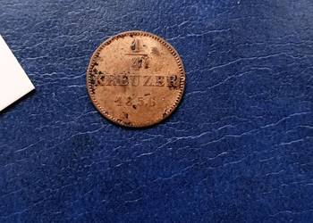 Stare monety 1/4 krajcar 1856 Niemcy Schwarzburg Stare monety 1/4 krajcar 1856 Niemcy Schwarzburg