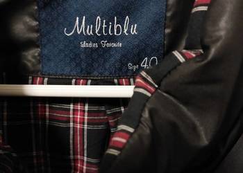 Kurtka ocieplana firmowa czarna rozm M/L