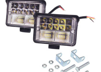 LAMPA ROBOCZA HALOGEN LED, 26 LED PROSTOKĄTNA, 2SZT/KPL,10-30V, GRUBOŚ