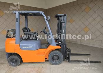 Wózek widłowy TOYOTA 7FGF25 triplex 2500 kg, TOYOTA 7FG25