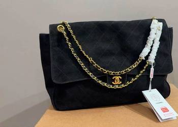 Torebka Chanel maxi Flap skóra zamsz, różne kolory