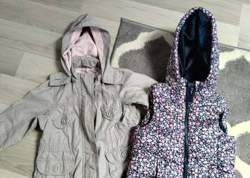 Kamizelka plus kurtka dziecięca roz.98/104 st. bdb