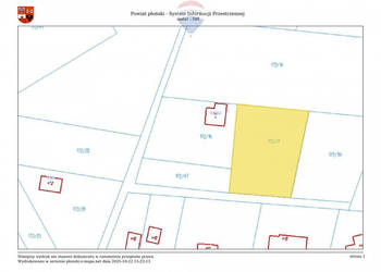 Działka leśna Joniec nad rzeką Wkrą