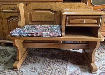 Ławka dębowa siedzisko dębowe z szufladą