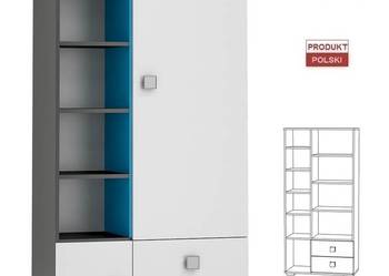 BLUE Y6 regał do pokoju młodzieżowego 90x40 w.190