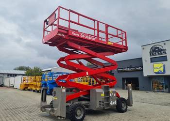 Podnośnik nożycowy spalinowy Genie GS-3384RT, wys rob. 12m, udźwig 1134 kg