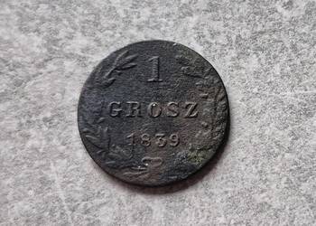 144) ZABÓR ROSYJSKI - 1 Grosz - 1839 r.