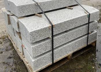KRAWĘŻNIK DROGOWY GRANITOWY 15x30 Płomieniowany ze Skosem Kostka Granitowa