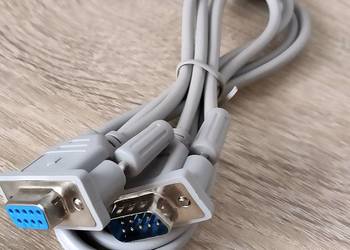 Kabel szeregowy RS232 przedłużacz RS-232 szary