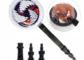 TurboClean SpinBrush 3in1 – Szczotka do Myjek HP | 3 Adaptery | do Karcher