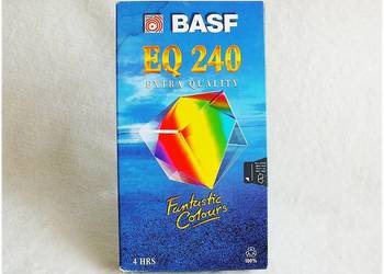 Kaseta VHS BASF 240minut jak Nówka! z oryg. fabrycznymi naklejkami ORYGINAŁ