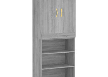 Witrynka szary dąb sonoma 695x34x180cm materiał drewnopochodny WM-3200055