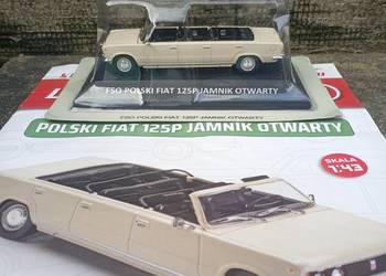 FIAT 125P JAMNIK OTWARTY Legendy FSO model 1:43 kabriolet kultowe auta PRL