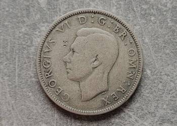 195) ANGLIA srebro - 2 Szylingi - 1940 r. - Jerzy VI